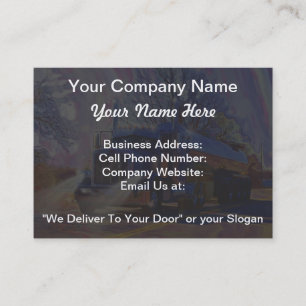 Truckers Tanker Lorry Heavy Transport Gift Business Card