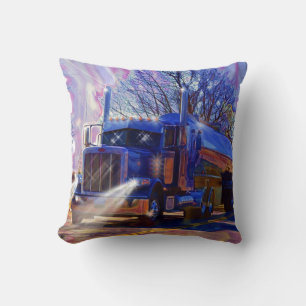 Truckers Tanker Lorry Heavy Transport Gift Cushion