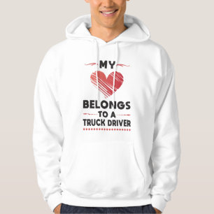 Truckers Wife Trucker Wife Truck Love Gift Idea Hoodie