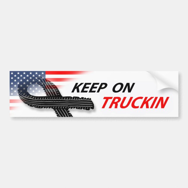 Truckin Bumper Sticker (Front)