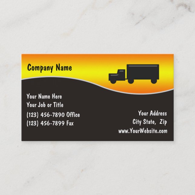 Trucking Business Card (Front)