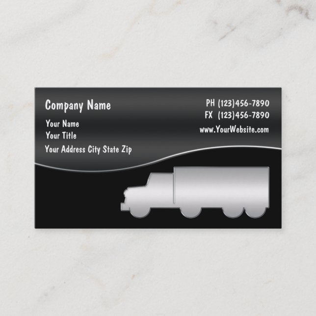 Trucking Business Card (Front)