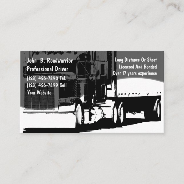 Trucking Business Card (Front)