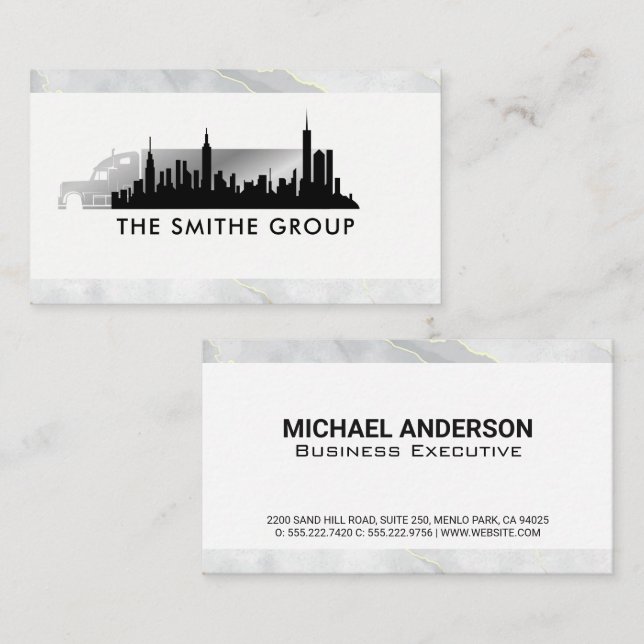 Trucking | City Skyline Business Card (Front/Back)