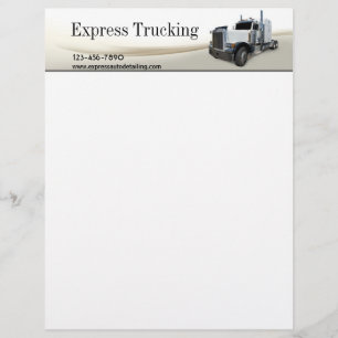 Trucking Company Personalized Letterhead