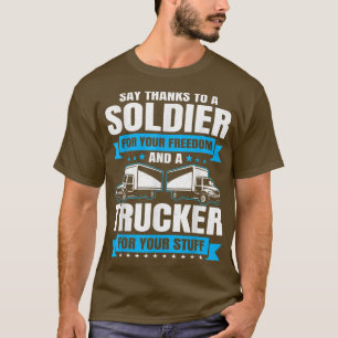Trucking Country Trucker Diesel Freight Truck Driv T-Shirt