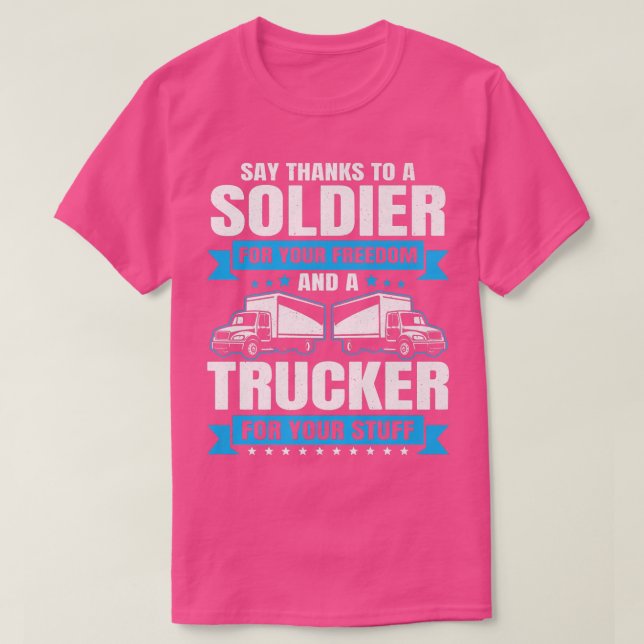 Trucking Country Trucker Diesel Freight Truck Driv T-Shirt (Design Front)