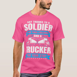 Trucking Country Trucker Diesel Freight Truck Driv T-Shirt