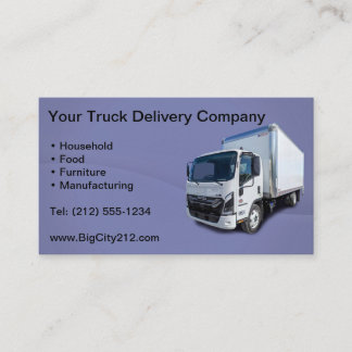 Trucking Delivery CUSTOMIZABLE Business Card