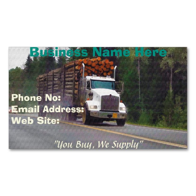 Trucking Firms Delivery Transport Biz Cards (Front)