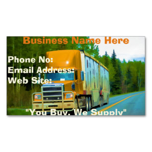 Trucking Firms Delivery Transport Biz Cards