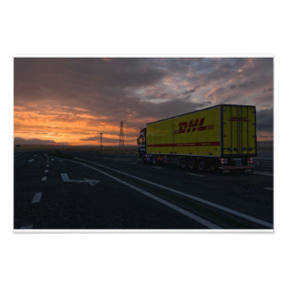 Trucking in Kazakhstan Photo Print