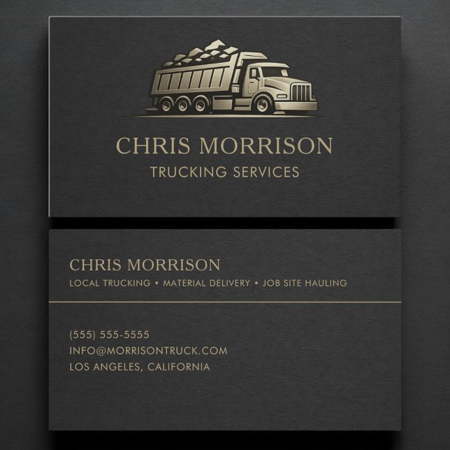 Trucking Services Professional Business Card (Creator Uploaded)