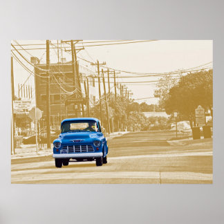 Trucking through downtown Georgetown, Texas (ACM) Poster