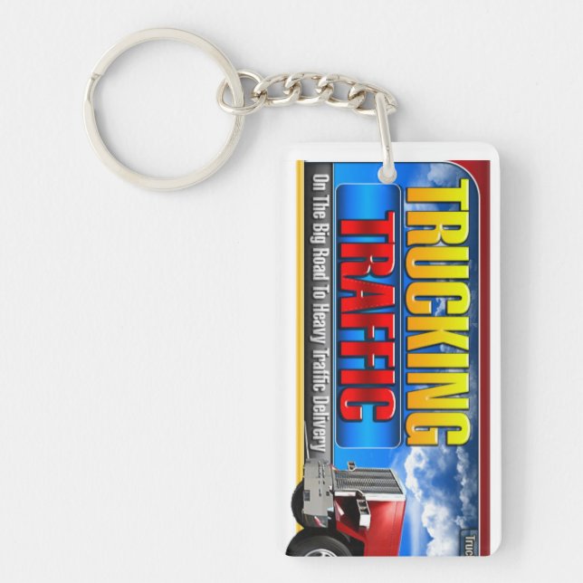 Trucking Traffic Key Chain (Front)