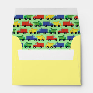 Trucks Baby Shower Envelope