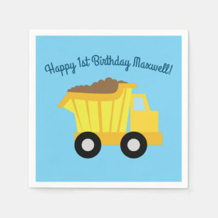 Trucks Birthday Party Napkin