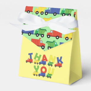 Trucks Boy Baby Shower Construction Cute Favour Box