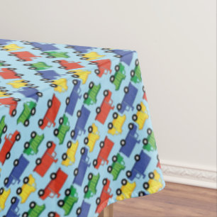 Trucks Boy Baby Shower Construction Cute Tablecloth