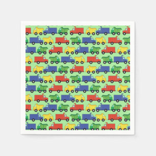 Trucks Boy Baby Shower Napkin