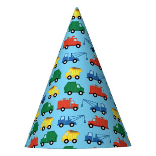 Trucks Cars Cute 1st Birthday Party Theme Hat