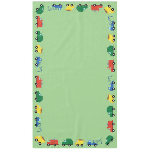 Trucks Cars Cute 1st Birthday Party Theme Tablecloth