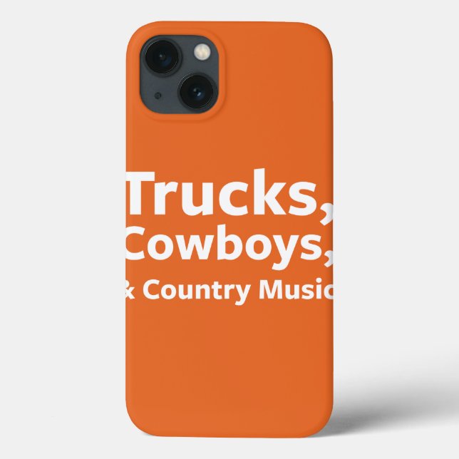 Trucks, Cowboys and Country Music Case-Mate iPhone Case (Back)