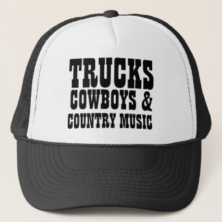 Trucks Cowboys and Country Music Trucker Hat