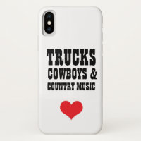 Trucks Cowboys & Country Music iPhone X Case