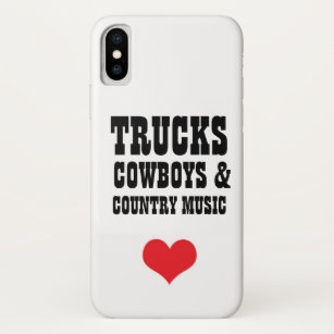 Trucks Cowboys & Country Music iPhone X Case