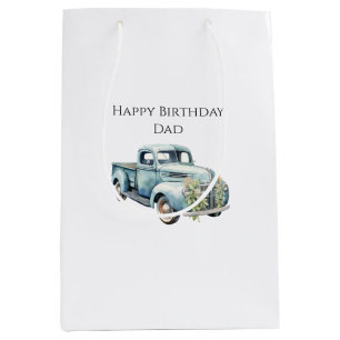 Trucks Dad Birthday Medium Gift Bag
