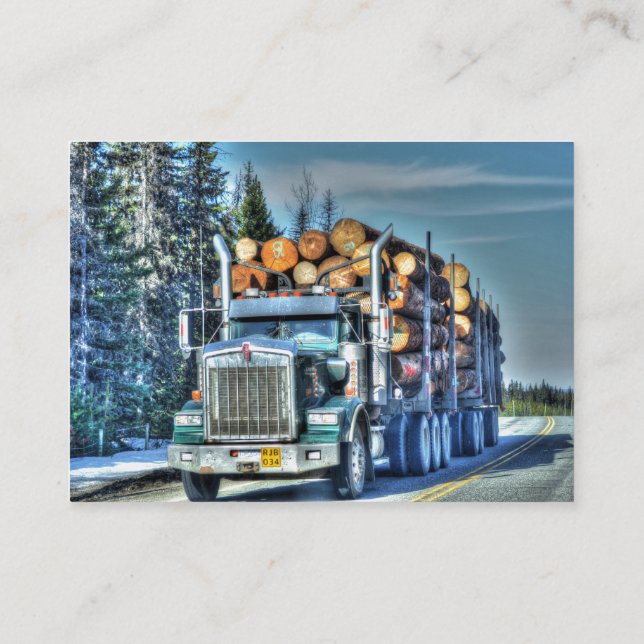 Trucks for Truckers & Truck-lovers Business Card (Back)