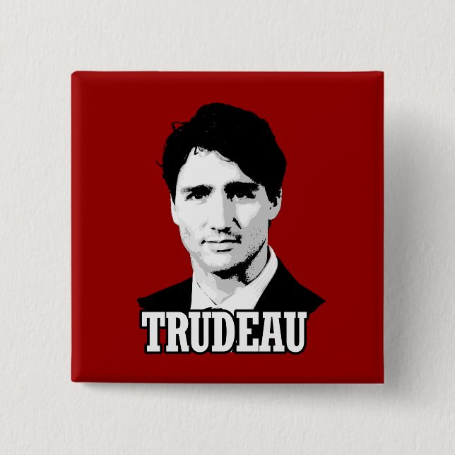 Trudeau 15 Cm Square Badge (Front)