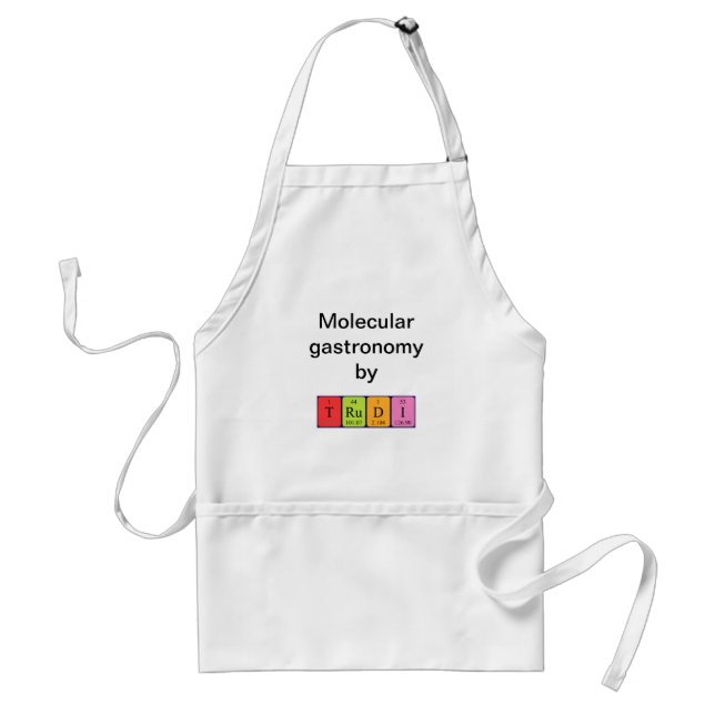 Trudi periodic table name apron (Front)