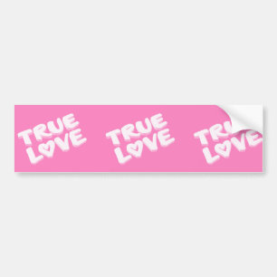 true-217811  pink true love heart symbol icon happ bumper sticker