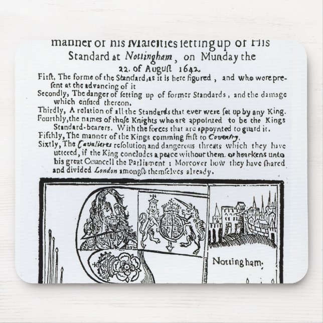 True and Exact Relation of  Manner of Majesty's Mouse Pad (Front)