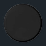 True Black 000000 Colour - Add a Name Option Magnet<br><div class="desc">Add a name, initials or some text, or keep the colour alone. Colour coordinates with other items in the store based on the name and the HEX code (six-digit hex triplet) shown. Use this code to mix, match and customise any other item to go with this, or to add to...</div>