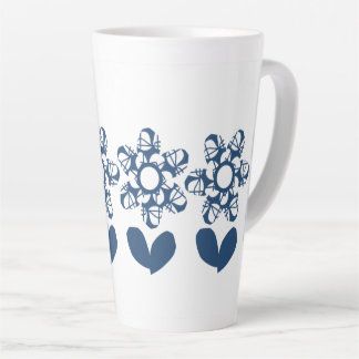 True Blue Deco Daisy Latte Mug