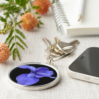 True Blue Iris Key Ring