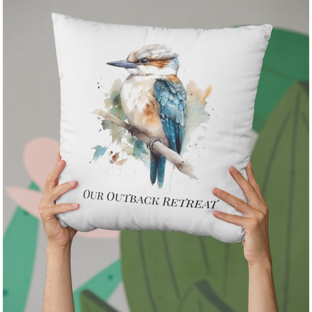 True Blue Kookaburra, custom Cushion (Creator Uploaded)