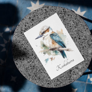 True Blue Kookaburra, custom Holiday Card
