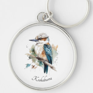 True Blue Kookaburra, custom Key Ring