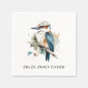 True Blue Kookaburra, custom Napkin
