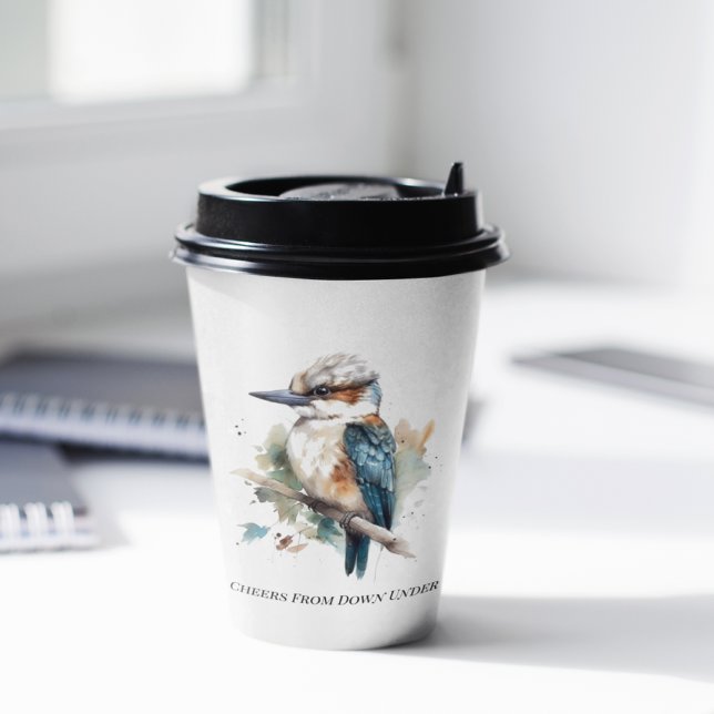 True Blue Kookaburra, custom Paper Cups (Creator Uploaded)