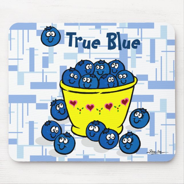 True Blue Mouse Pad (Front)