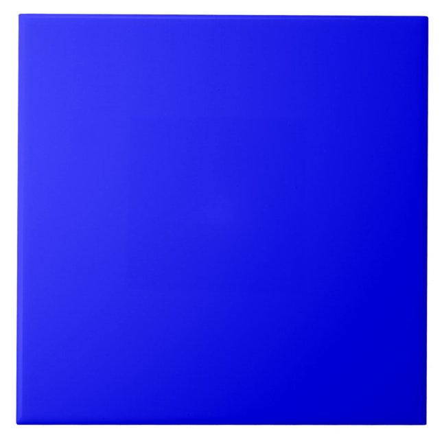 True Blue solid colour Tile (Front)