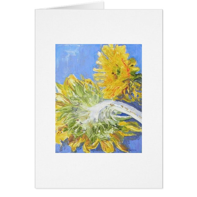 True Blue Sunflowers  Card (Front)