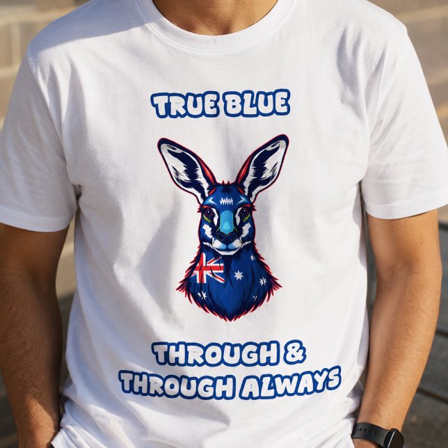 True Blue Through & Through Always Australian Tri-Blend Shirt (Creator Uploaded)