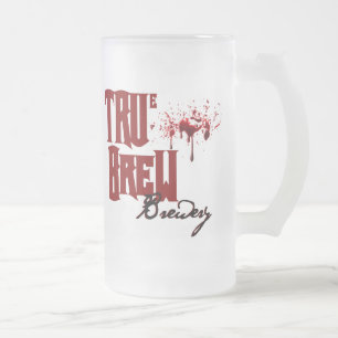 TRUe BREW Brewery Frosted Glass Beer Mug