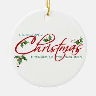True Christmas Ceramic Tree Decoration